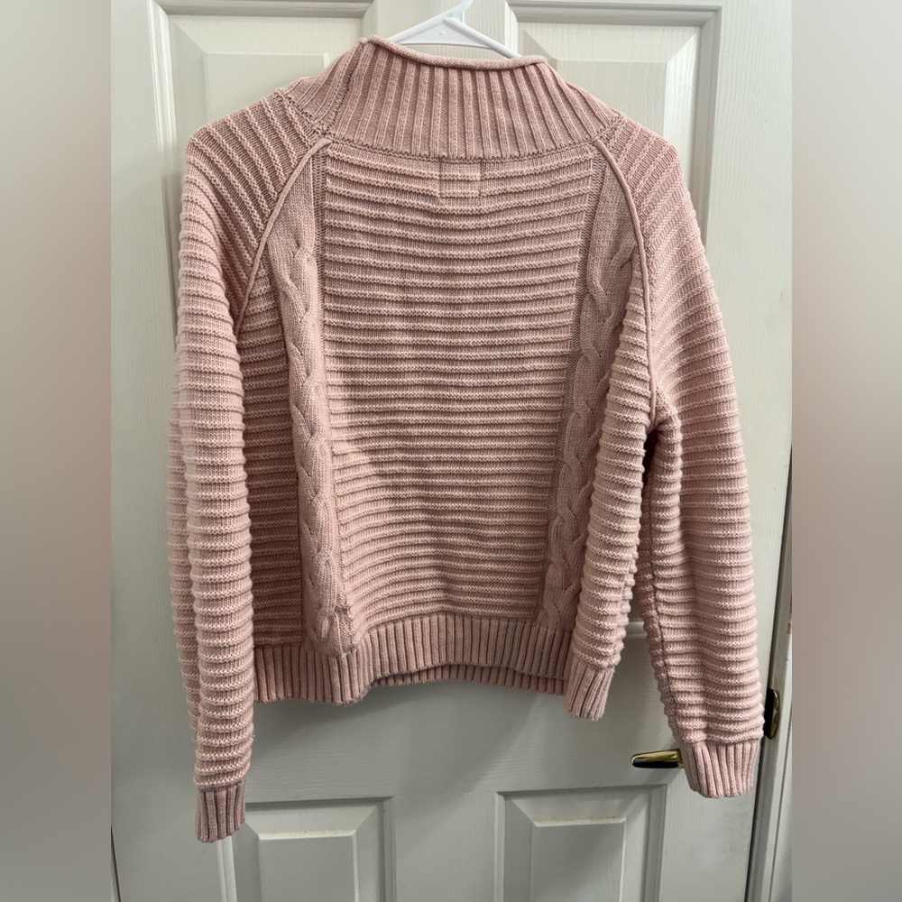 Cozy Pink Cable Knit Sweater - Picture 6 of 6